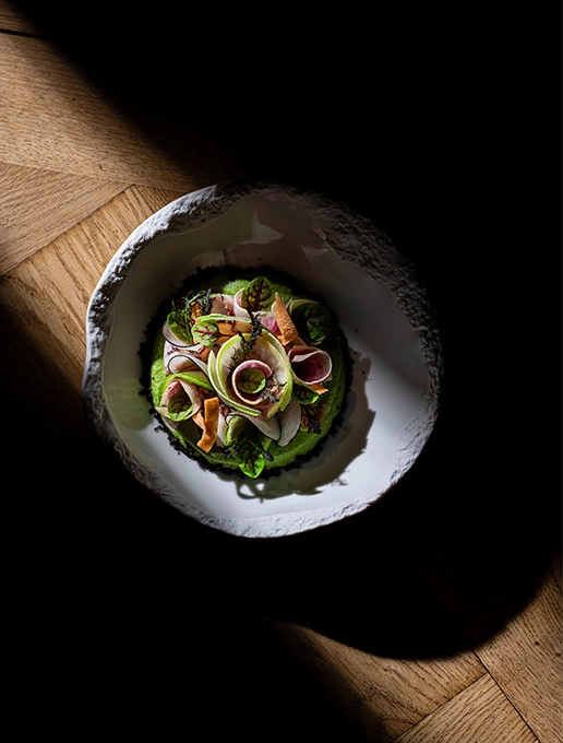 A refreshing starter served for Father's Day at Dans le Noir ?