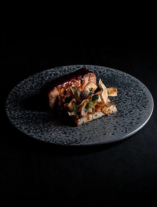 A festive gastronomic dish to celebrate Christmas at Dans le Noir ? restaurant