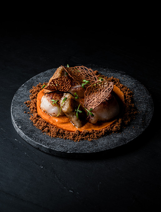 A refined and creative dish offered for Mother's Day at Dans le Noir ?
