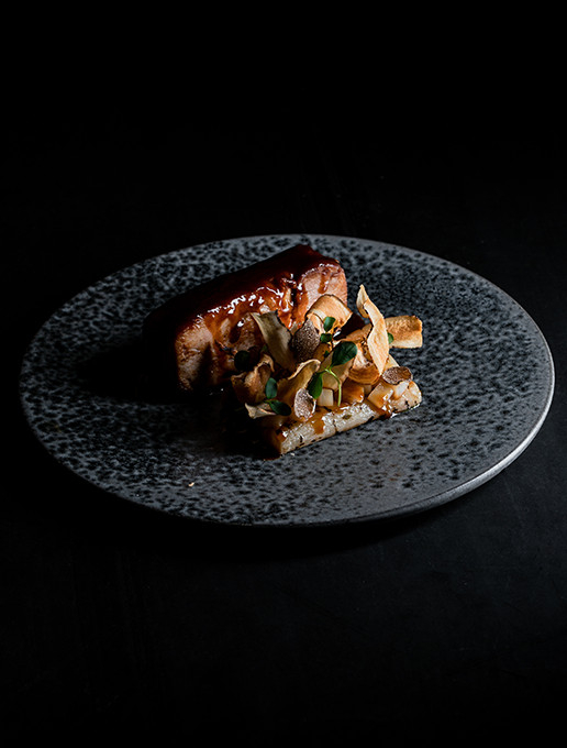 A festive gastronomic dish to celebrate Christmas at Dans le Noir ? restaurant