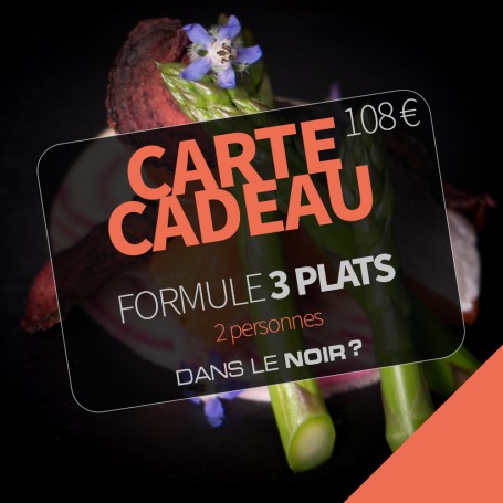 E-CARTE CADEAU DUO - FORMULE 3 PLATS