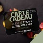E-CARTE CADEAU DUO - FORMULE 3 PLATS ACCORD METS ET VINS